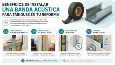 Beneficios de instalar una banda acústica para tabiques en tu reforma