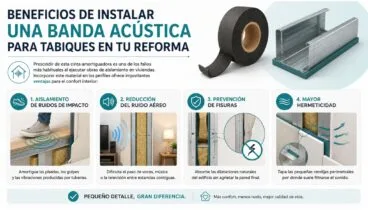 Beneficios de instalar una banda acústica para tabiques en tu reforma