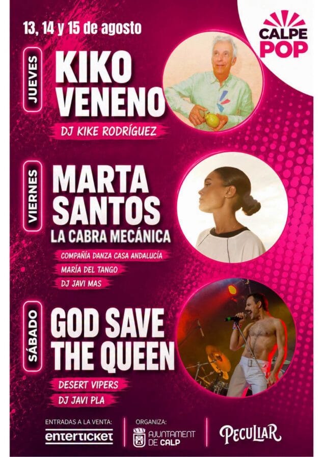 Imagen: Cartel de Calpe Pop 2026