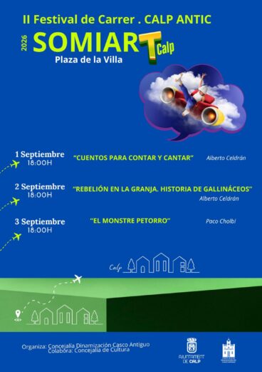 Cartel del II Festival de Carrer SomniART 2026 en Calp