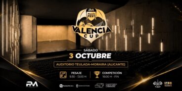 Cartel oficial de la competición de culturismo Valencia Cup 2026