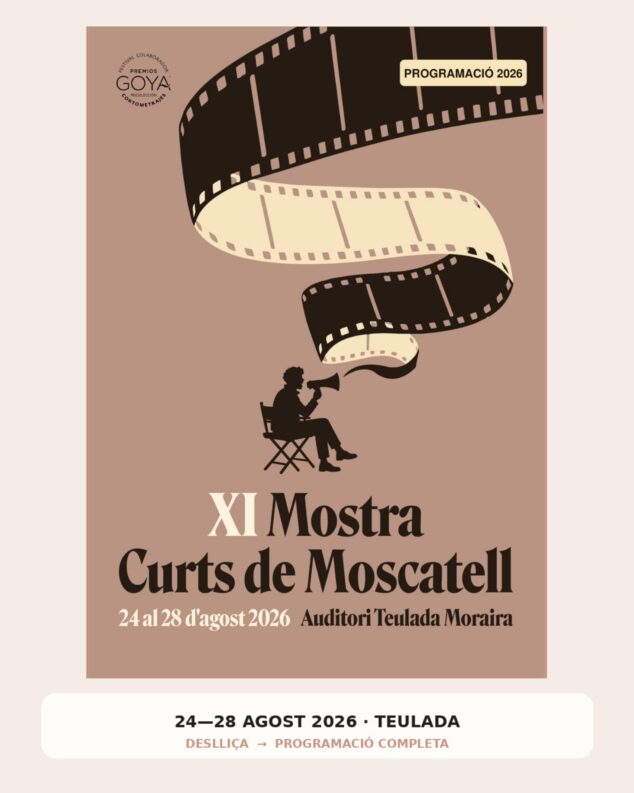Imagen: Cartel de la XI Mostra Curts de Moscatell 2026.