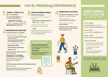 Cartell promocional de la campanya PARK(ing) Ondara Experience 2026