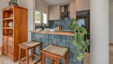 Cocina con barra americana
