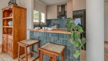 Cocina con barra americana