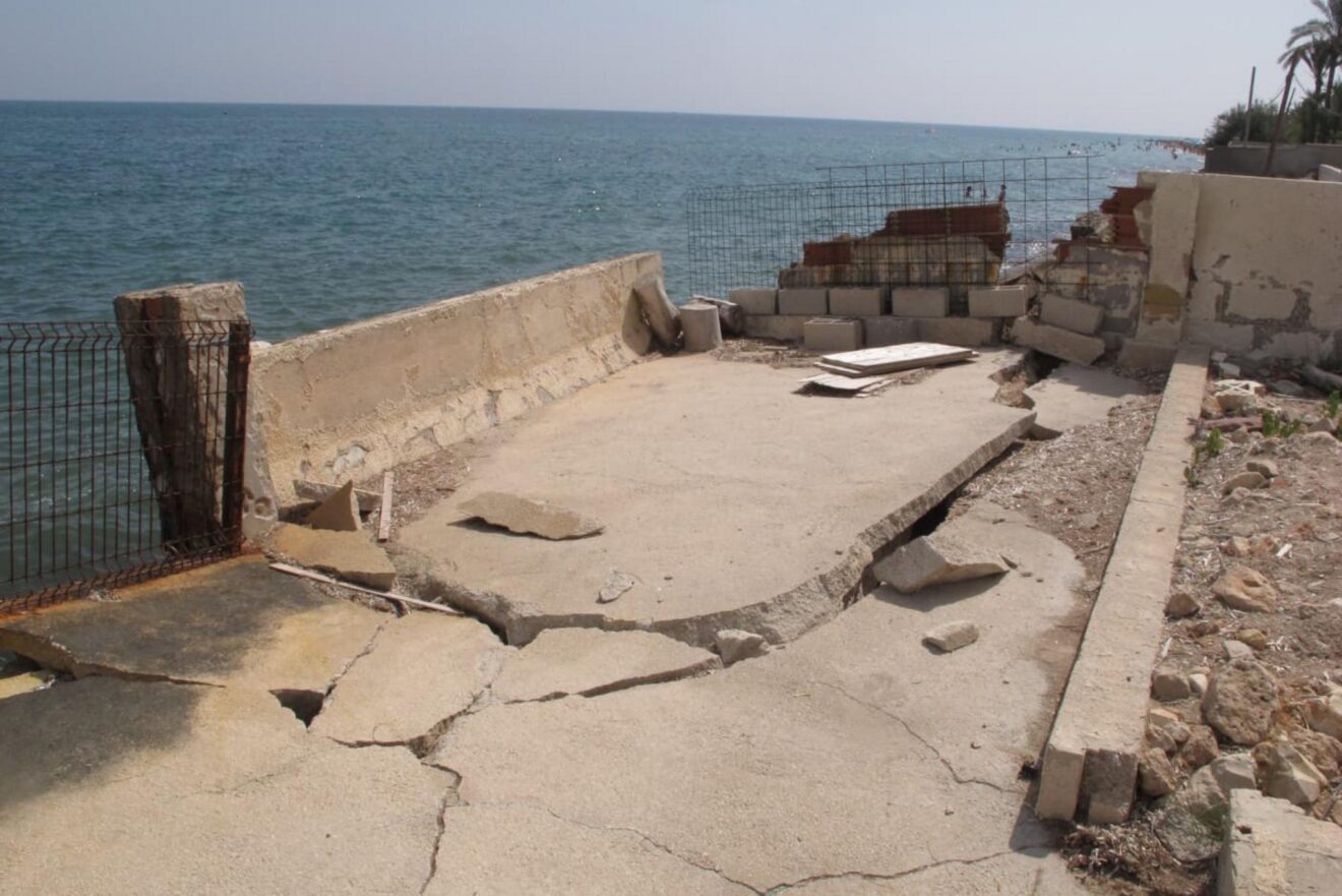 Deterioro del litoral en Dénia