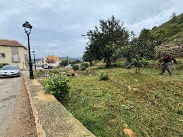 Trabajos de desbroce para prevención de incendios en Pedreguer