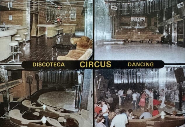 La crisis de la fiesta en los 90: cuando las discotecas de la Marina Alta empezaron a dividirse 7 Imagen: Discoteca Circus de Calp - Imagen del libro '150 anys de música i ball a la Marina Alta'