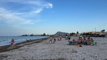 Eclipse solar desde la playa de la Almadrava  02