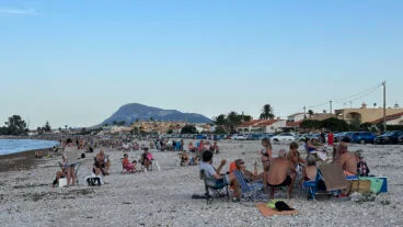 Eclipse solar desde la playa de la Almadrava  03