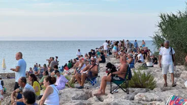 Eclipse solar desde la playa de la Almadrava  11
