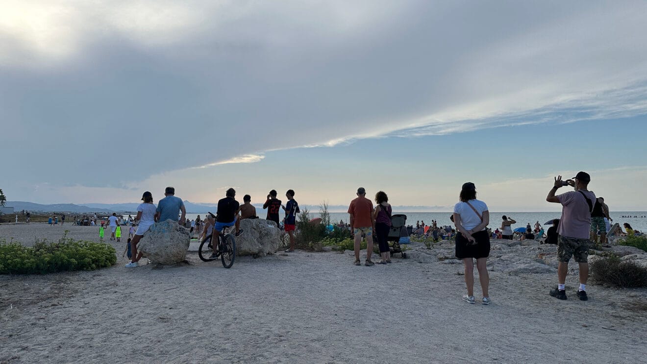Eclipse solar desde la playa de la Almadrava  18