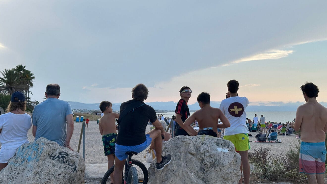 Eclipse solar desde la playa de la Almadrava  21