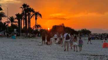 Eclipse solar desde la playa de la Almadrava  55