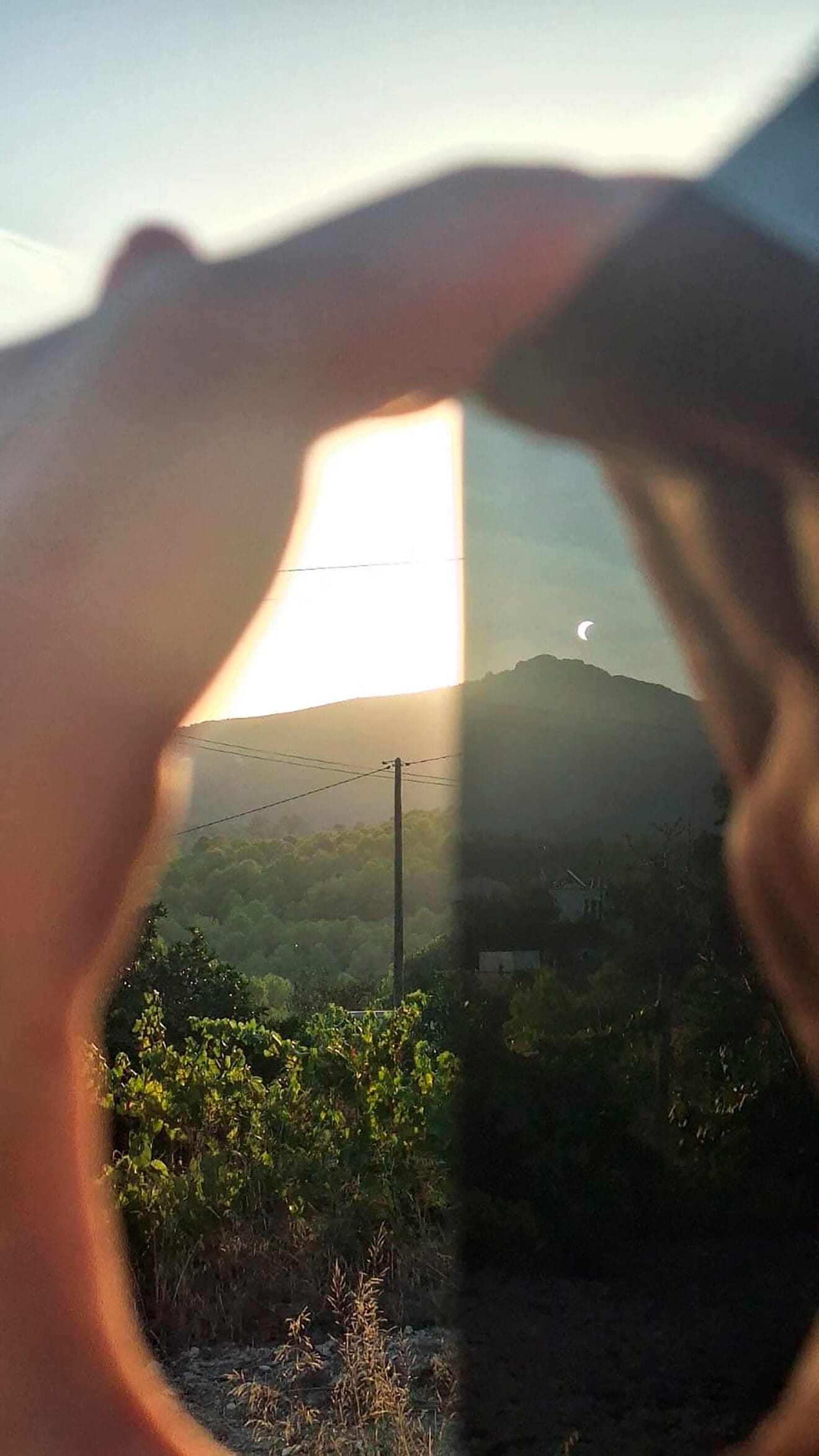 El fotógrafo de Dénia Fran Martínez capta el eclipse desde Benissa