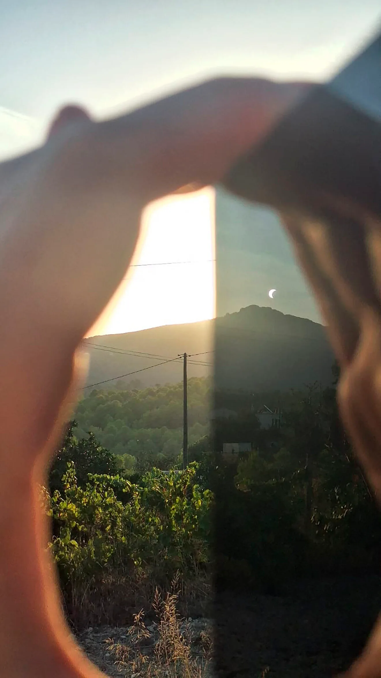 El fotógrafo de Dénia Fran Martínez capta el eclipse desde Benissa