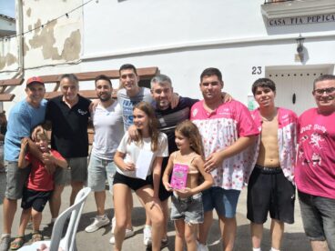 Ganadores del primer premio del concurso de paellas de Pamis