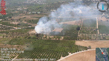 Controlado y extinguido en menos de una hora un incendio de vegetación en Orba 2 incendio de vegetacion en orba