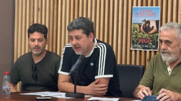 Josep Nadal (La Gossa Sorda) en la rueda de prensa sobre el último concierto en Pego