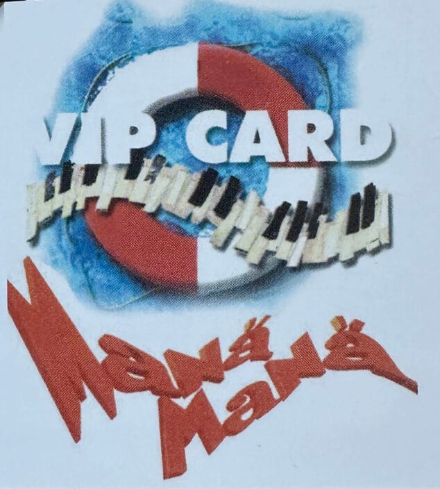 La crisis de la fiesta en los 90: cuando las discotecas de la Marina Alta empezaron a dividirse 3 Imagen: Logo de Maná Maná de Dénia - Imagen del libro '150 anys de música i ball a la Marina Alta'