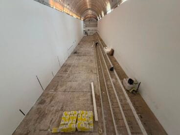 Inicio de las obras de renovación del pavimento del Trinquet Municipal de Benissa