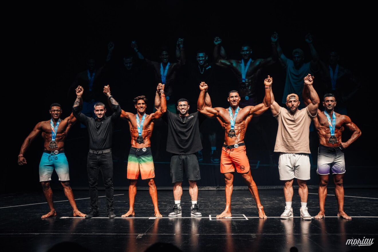 Podio y celebración en una competición organizada por IFBBPROVALENCIA