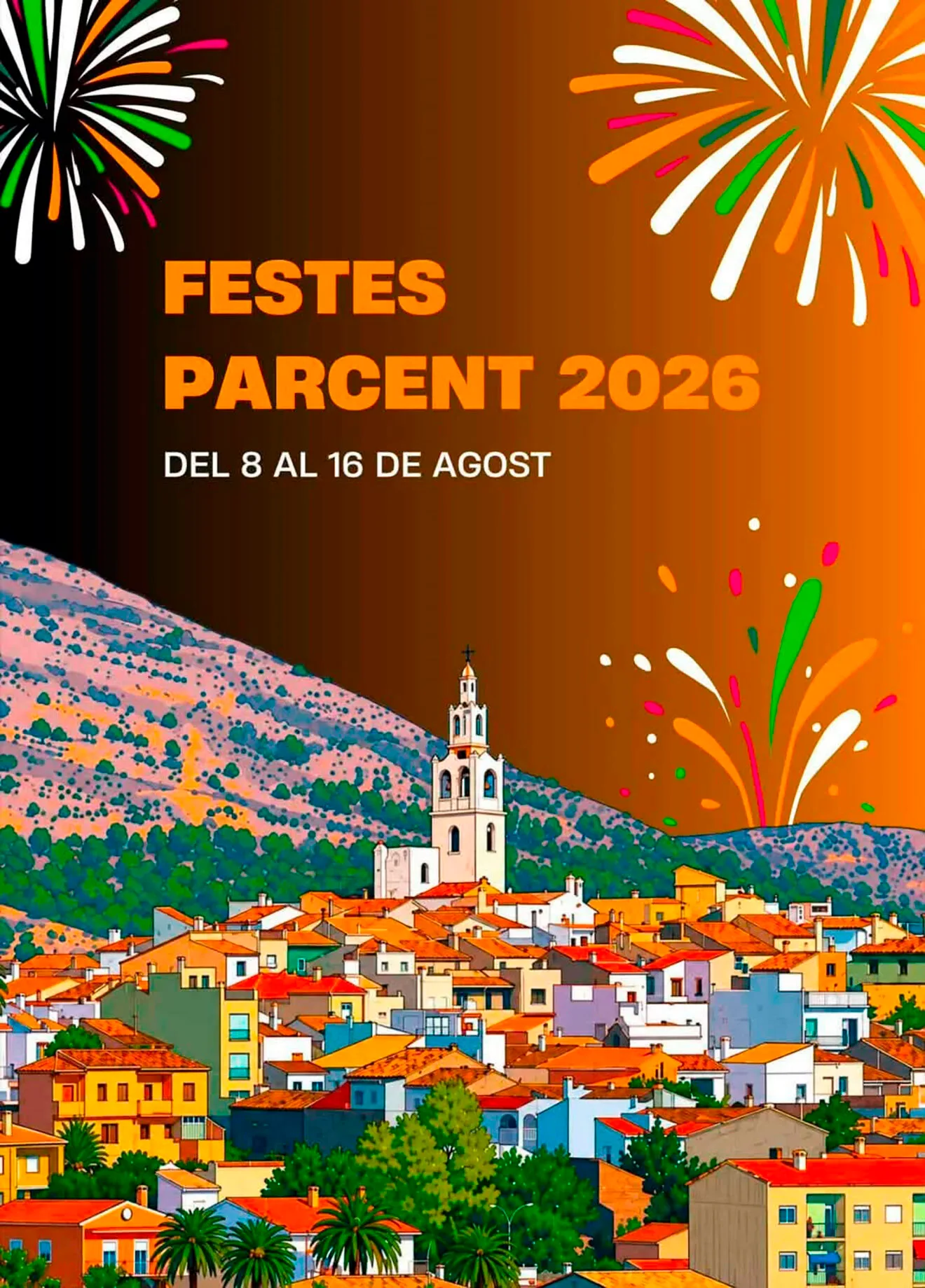Portada de las Fiestas Patronales de Parcent de este año