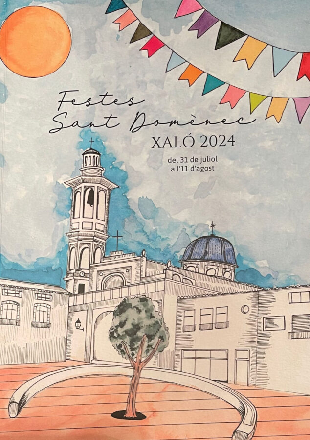 Programa de Fiestas Patronales de Xaló Sant Domènec 2024 2 Imagen: Portada de las Fiestas Patronales de Xaló de 2024