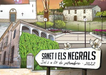 Portada del libro de fiestas del Crist de Sanet y Negrals 2022