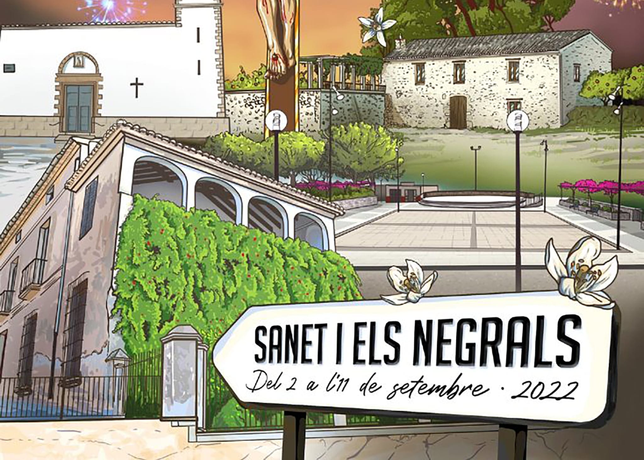 portada del libro de fiestas del crist de sanet y negrals 2022