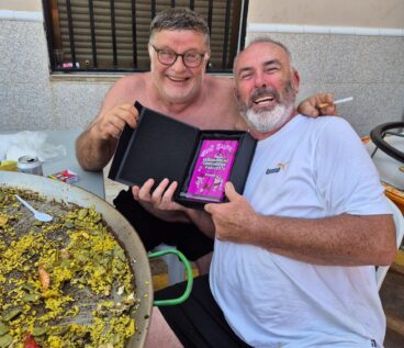 Participantes con premio del concurso de paellas en Pamis