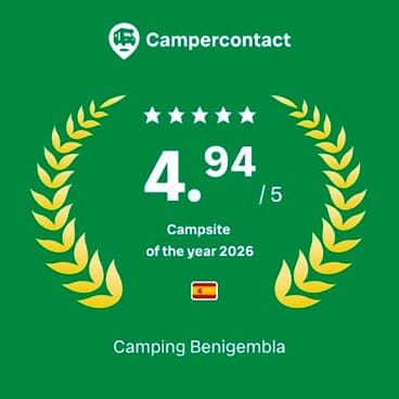 Reconocimiento de Campercontact al Camping Benigembla