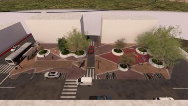 Renderización del proyecto de mejora urbana en Ondara