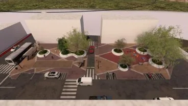 Renderización del proyecto de mejora urbana en Ondara