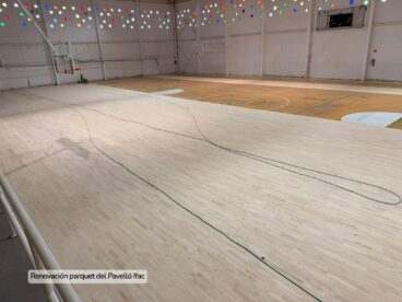 Renovación del parqué del Pabellón Ifac