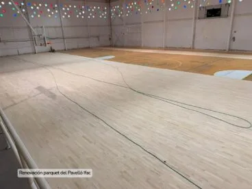 Renovación del parqué del Pabellón Ifac