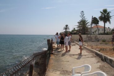 Visita al litoral de Dénia por la problemática de los deslindes