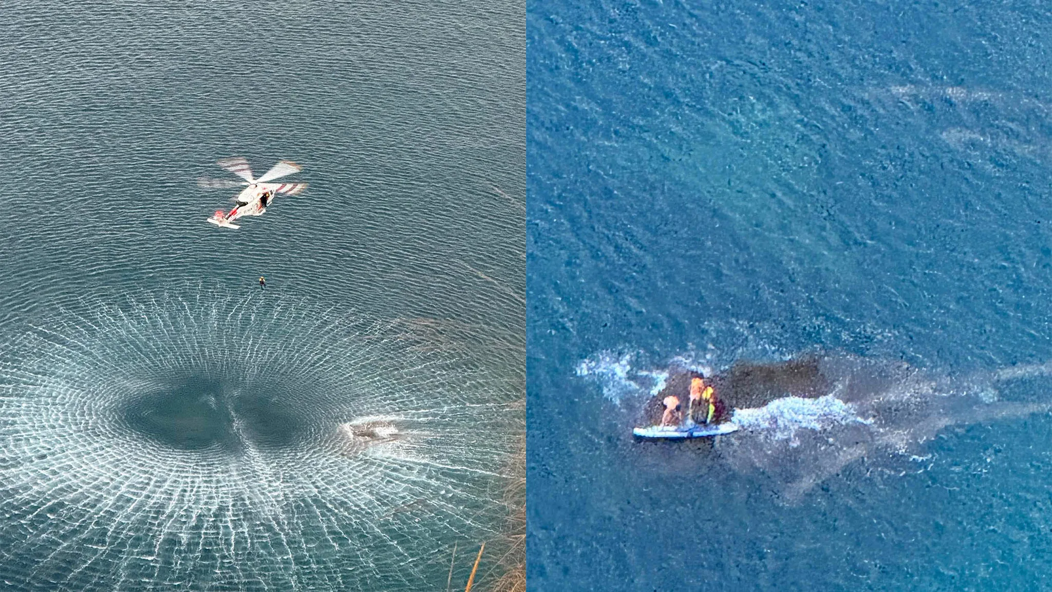 salvamento maritimo acude al rescate en la cala moraig