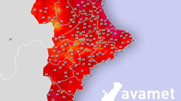 Hasta 39 ºC a medianoche en la Marina Alta: la noche que pasará a la historia en la comarca 2 temperaturas registradas por avamet pasadas las 00 00 horas del 19 al 20 de agosto