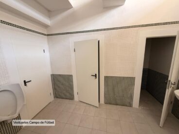 Vestuarios renovados del Campo Municipal de Fútbol de Calp