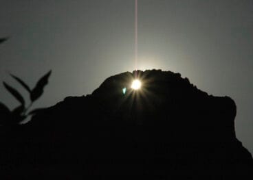 Alineación solar de la Foradà en la Vall de Gallinera (archivo)