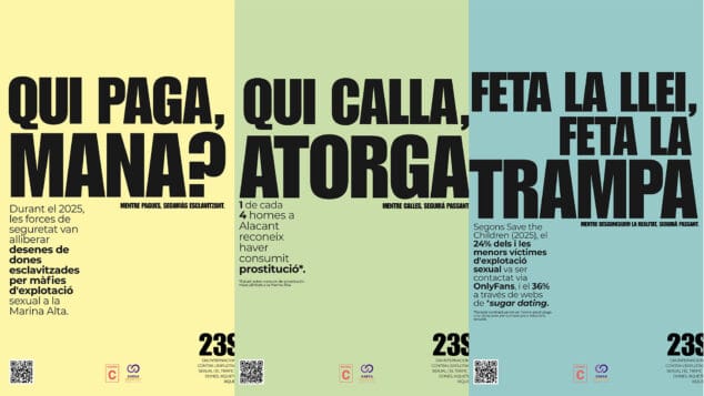 La responsabilidad del consumidor de explotación sexual centra la última acción de la Xarxa d'Igualtat de la Marina Alta 6 campana por el dia internacional contra la explotacion sexual y el trafico de mujeres ninas y ninos de la xarxa digualtat de la marina alta