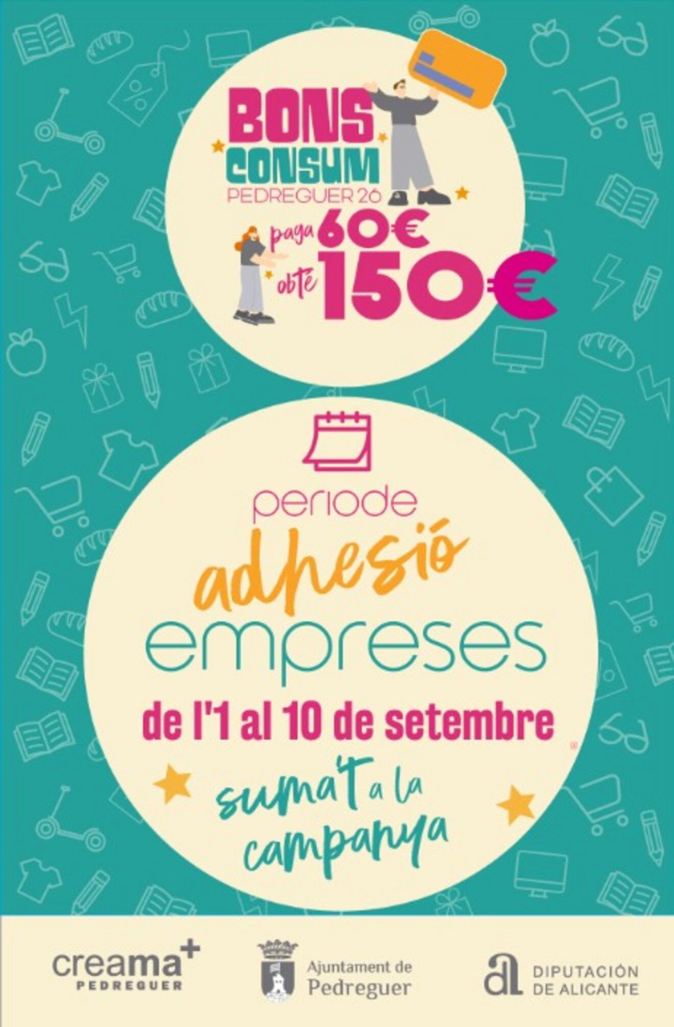Cartel de la campaña Bono Consumo Pedreguer 2026