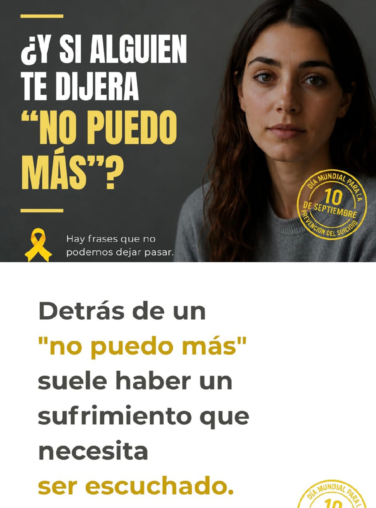 Cartel del Día Mundial para la Prevención del Suicidio