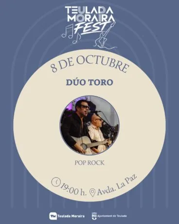 Cartel del concierto de Dúo Toro en el Teulada Moraira Fest