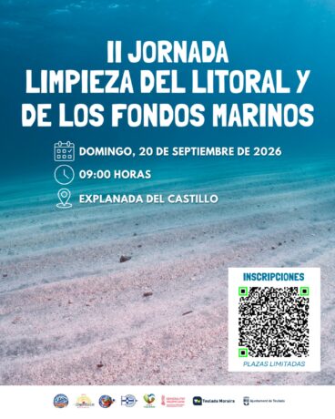 Cartel de la II Jornada de Limpieza del Litoral y Fondos Marinos en Teulada Moraira