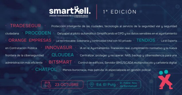 Imagen: Cartel del evento SmartXell con programa y empresas participantes.