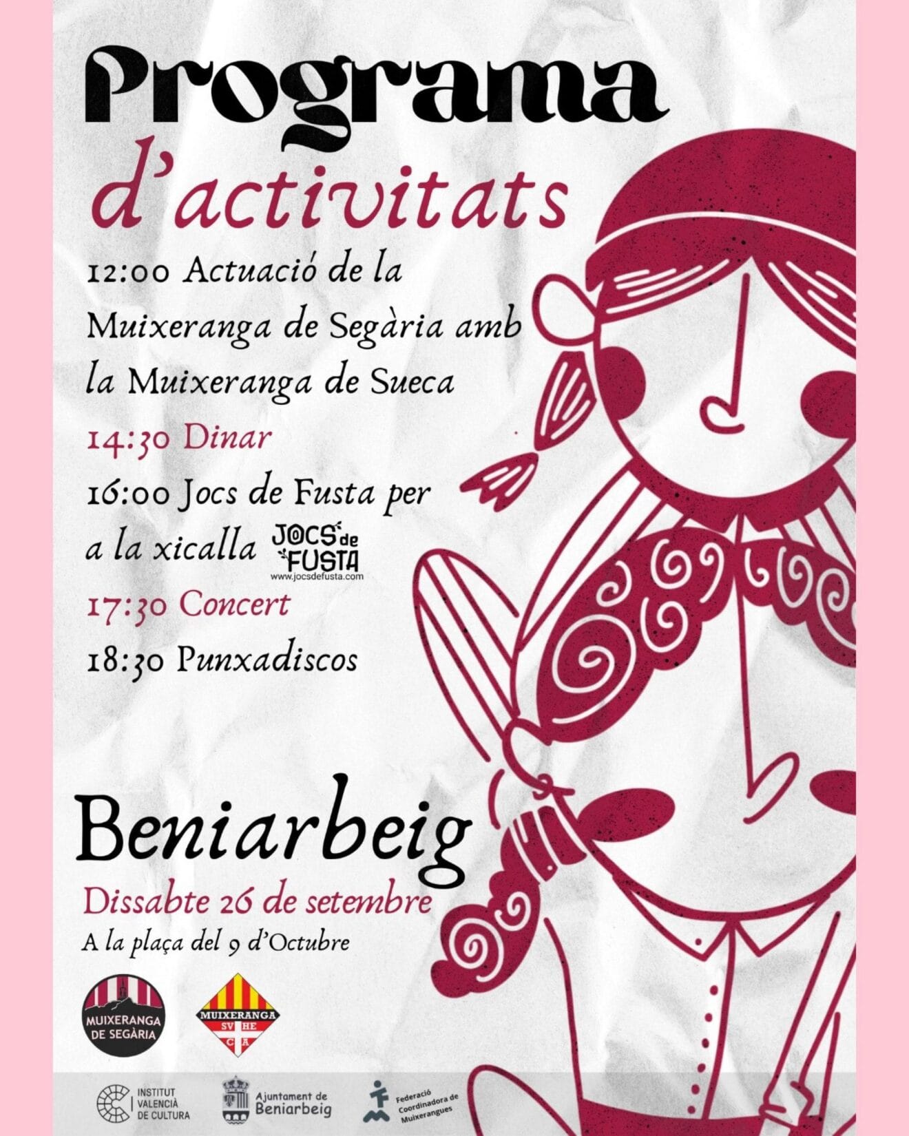 Cartel del programa de la V Diada Muixeranguera