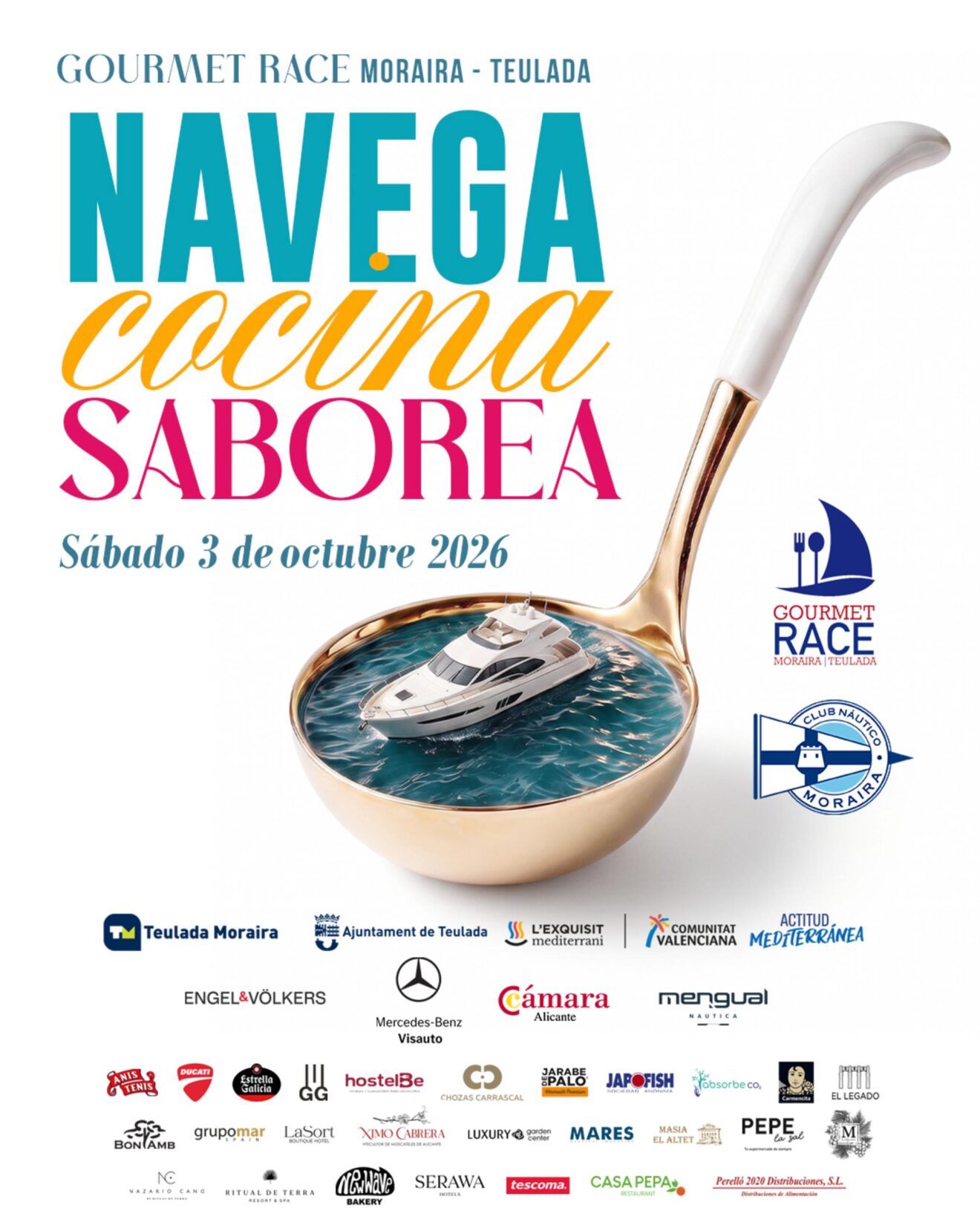Cartel oficial de la XIII Gourmet Race Moraira-Teulada