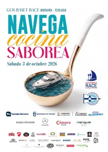 Cartel oficial de la XIII Gourmet Race Moraira-Teulada 2026